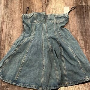 Unworn Forever 21 Blue Denim Dress